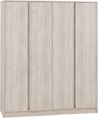 Seconique Malvern 4 Door Wardrobe in Urban Snow
