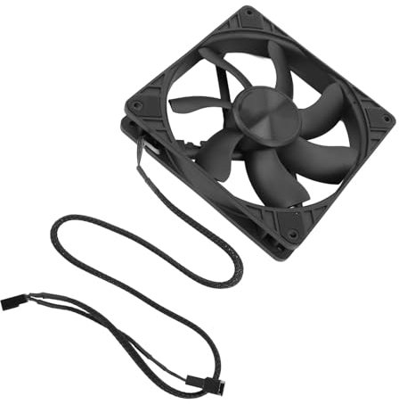 ARGB-Gehäuselüfter, 140 Mm RGB-Lüfter, 5 V, 4-polig, Computergehäuse-Lüfter, 1500 U/min, PC-Gehäuselüfter, PWM-Steuerung für Kühler, CPU-Kühler, Computergehäuse (BLACK)