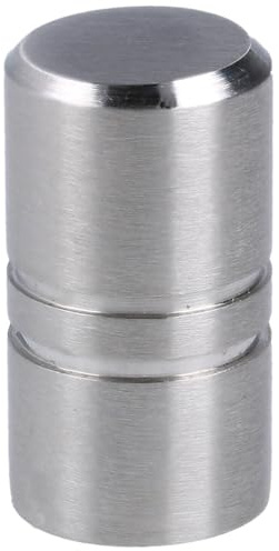 MS Beschläge Kommodenknopf Restposten Möbelknopf Edelstahl Modell FH303S Schubladenknopf Küchenknopf 12mm Durchmesser, 22mm Höhe