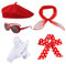 FUIPVGI 5-stCGigkeit Damen- & Rockabilly Zubehör 50s/60s Kostüm & Retro Party Accessoires