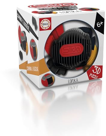 Educa - El Rompecabezas 3D más Ingenioso, atrévete con el Reto y Encuentra la combinación exacta. Consigue Montar una fantástica Esfera de 4 Colores, Incluye peana | Slida Educa Colours (20053)
