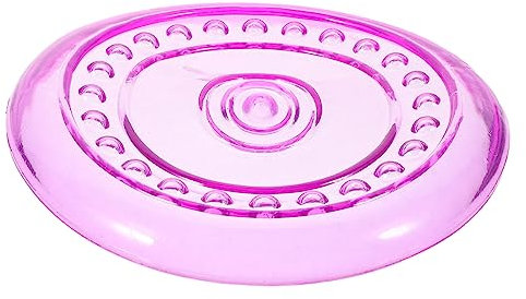 Parliky Perro Platillo Volador Juguetes para Masticar Cachorros Perro Lanzando Disco De Entrenamiento para Cachorros Disco De Lanzamiento para Perro Juguete Volador Púrpura