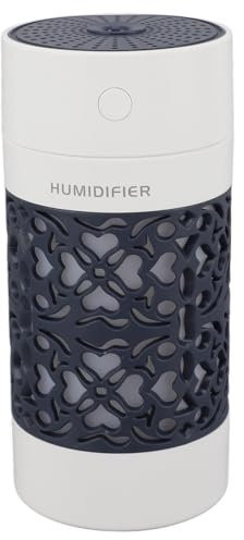 Car Aromatherapy Diffuser Humidifier, USB Ultra Sound 250ML Car Essential Oil Diffuser Quiet for Bedroom (Dark Blue)