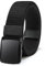 Bon4Extrao Straffes Elastischer Gürtel Herren ohne Löcher, Stoff Stretchgürtel Herren 38mm für Arbeitshose mit Schwerlast Leichter Kunststoffschnalle Stufenlos Verstellbar, Schwarz