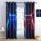 Blackout Curtains Gaming Concept Game Controller Door Curtains Thermal W 29.5 x L 65 (2 Panels) Blue Printed Window Treatment Curtains for Living Room, Eyelet Curtain Bedroom