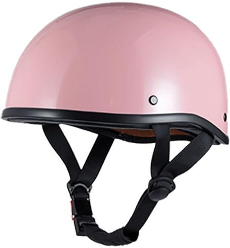 Casco Scodella Portatile Mezzi Caschi Jet, Mezzo Casco Da Motociclista, Vintage Caschi Cromwell Caschi Casco A Scodella Scooter Motorino DOT/ECE Omologato Mezzo Elmetto Da Moto 3,XL=61-62CM