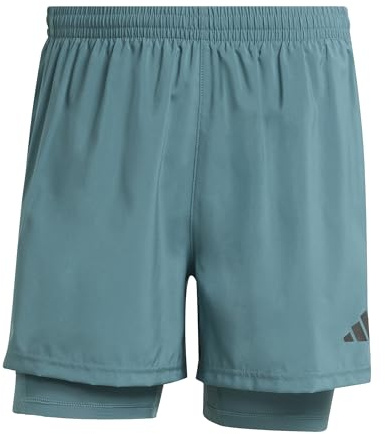 adidas Men's Own The Run Climacool 2in1 Short, Preloved Teal, M