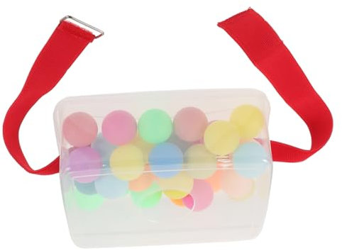 TOYANDONA Schüttelnde Ballspielstütze tischtennisball tischfussball schnapsbar Game case Gaming Box Trick Gaming-Requisiten Shake Partyspiel-Requisite Schüttelnder Spielstütze rot