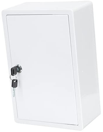 UKCOCO Lockable Wall Mounted Milk Storage Organizer Plastic for Secure Package and Milk Bottles Simple Style for Home Office Garden