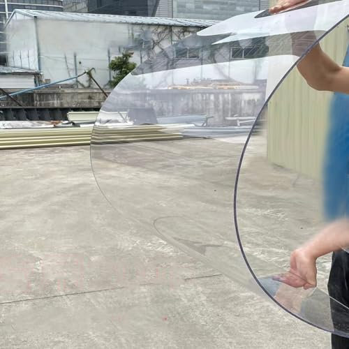 Transparente Polycarbonat-Dachbahnen, langlebig, 1,5 mm dicke Acrylplatten mit UV-Schutz für regenfeste Markisenabdeckungen, idealer Ersatz für Gewächshausüberdachung, Carport, kältebeständig (1
