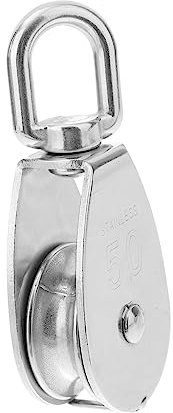 COSMEVIVI 400kg Raddurchmesser Radbreite Gesamthöhe Ösendurchmesser Maximale Tragkraft Silberfarben