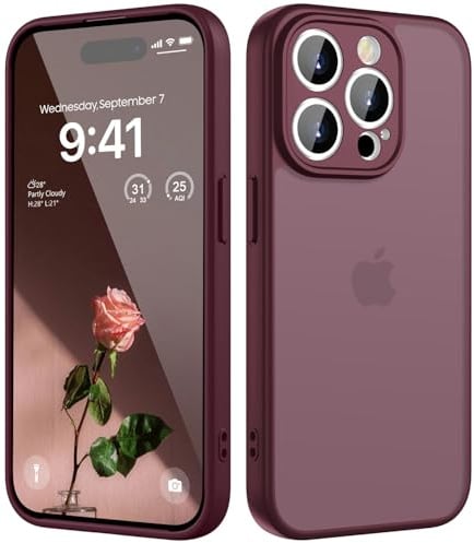 KPPIT for iPhone 14 Pro Max case,Wine Red