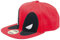 Deadpool Big Face Männer Cap rot one Size 100% Baumwolle Fan-Merch, Filme, Superhelden