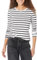 Amazon Essentials Women's Regular-Fit Long-Sleeve Crewneck T-Shirt (Available in Plus Size), Black/White Stripes, M