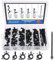 Glarks 56-Pieces Auto Clips Car Wire Harness Routing Clip Assortment Kit for Honda GM Mazda, 6 Size From 3/8 to 3/4 Loom Clips