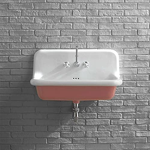 Lavabo École en Céramique émaillée - 90 cm - True Colors - Rose