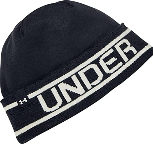Under Armour Herren Mütze Branded Cuff Beanie, Schwarz, One Size, 1345107-001