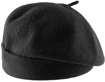Kopka Accesssories - Beanie Damen Woollen Roll Upp Beret - Noir