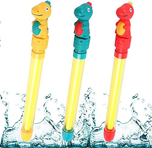 Herefun Spielzeug Spritzpistolen, 3 Stück Wasserpistole Spielzeug Kinder Set Schaumstoff Spritzpistole Spritzpistolen für Kinder Spritzpistolen Set für Sommer Wasserspielzeug Pool 8 Meter Reichweite