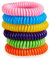 Pulseras Antimosquitos Multicolor Pack de 6 Bolsitas Individuales | Pulsera de Citronela Repelente de Mosquitos para Muñeca o Tobillo | Pulseras Anti Mosquitos de Colores con Aroma | 5-7 Días Duración