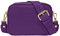 Parubi, Borsa Donna a Tracolla, In Vera Pelle Grana Dollaro, Made in Italy, Modello Ginevra, Borsetta Piccola Pochette Clutch Da Donna Ragazza Elegante, Viola