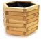 Holzfee Pflanzkasten Akzent 6K D 50 x H 40 cm Kiefer Hell Holz Pflanzkübel 6-eckig
