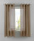 YASMIN 2er Set Ösengardinen HxB 145x140 cm Taupe Transparent »Basel« Gardine Bleiband Store Vorhang, 20332TR2
