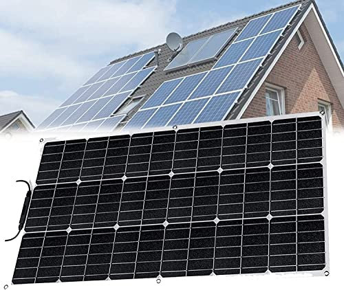 Panneau Solaire 600W, Module Photovoltaïque Monocristallin À Haut Rendement, Centrale Électrique Portable, Panneau Solaire Monocristallin pour Caravanes Camping-Cars A,600W