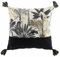 MACOSA U1609557 Deko-Kissen 40x40 cm schwarz Gold Blätter Dschungel mit Reißverschluss inkl. Füllung modern Sofakissen Dekokissen Zierkissen Deko Couchkissen