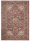 LuxFocus Orientalischer Akzentteppich, Vintage Teppich für den Innenbereich Rutschfester Kurzflor mit Orientalischem Design Teppich für Schlafzimmer Wohnzimmer Esszimmer Küche, 80 x 150 cm Rot