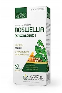 Medica Herbs - Boswellia Weihrauch Serrata -unterstützt Gelenke - gesunden Darm - zuckerfrei - rein (keine Zusatzstoffe) - 60 Kapseln - Nahrungsergänzungsmittel