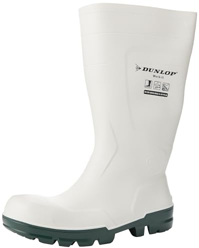 DUNLOP Work-It S4, Construction Boot Unisex-Adulto, White, 50 EU