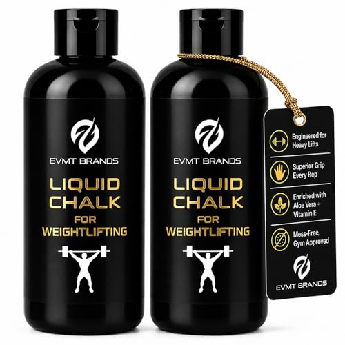 EVMT Brands Liquid Chalk. Flüssigkreide. Saubere Gym-Kreide Für Gewichtheben, Gymnastik, Klettern, Tanzen Und Gewichtheben. Schweißresistent Und Langlebig Für Einen Stärkeren Griff