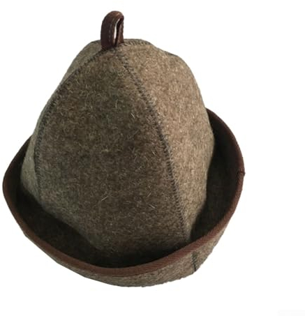 Saunahut Dampfsaunahüte Saunahut Sauna Filz Badewollhut mit verstellbarem Riemen Sauna Filzhut für heiße trockene Dampfbad Badewolle Saunahut für Damen und Herren