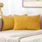 MIULEE 2er Set Herbst Kissenbezug 30x50cm Gelb Kissenhülle Kissenbezüge Sofakissen Dekokissen Boho Couchkissen Kord Dekorative Zierkissenbezug für Sofa