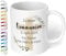 Christliches Geschenk: Tasse personalisiert „Zu deiner WUNSCHTEXT“ – Kreuz-Motiv – Keramik 330ml Geschenk Kommunion Konfirmation Firmung Taufe Mädchen Jungen (Weiß)