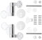 Bamyli Toilet Seat Hinges,Soft Close Toilet Seat Fittings,Toilet Seat Fixing Kit,Replacement Toilet Seat Hinges with Fittings Accessories and Repair Parts, for Most Wooden Resin Seat