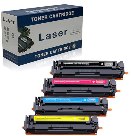 Ineecink Kompatible Tonerkartusche Als Ersatz Für HP 410A CF410A CF411A CF412A CF413A Zur Verwendung Mit HP Color Laser Pro M452DW M452DN MFP M477FNW M477FDN M477FDW M377DW Drucker,4Er-Pack,4p