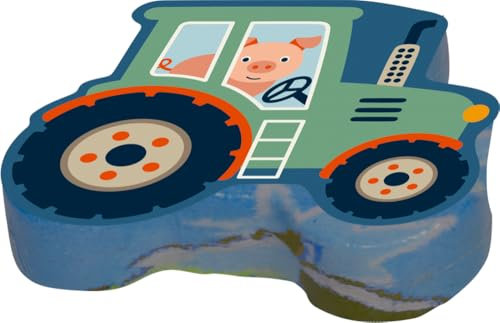 Die Spiegelburg Zauberhandtuch Traktor - Wenn ich mal groß Kinder, 60 x 30 cm, 100% Baumwolle