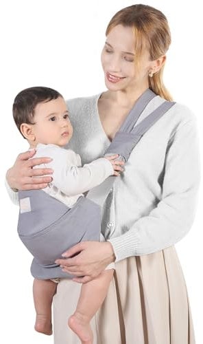 Tragetuch Kleinkind Hüfttrage, Ergonomischer Tragehilfe für Babys von 3 bis 36 Monaten, Kleinkinder bis 15kg