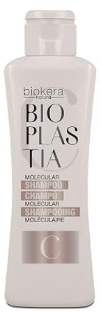 SALERM - Champú Molecular - Biokera Bioplastia - 300 ml - Champú sin Sulfatos ni Parabenos - Queratina Vegana - Revitaliza Fibra Capilar y Equilibra el Ph Tras Alisado - Cabello sin Encrespamiento