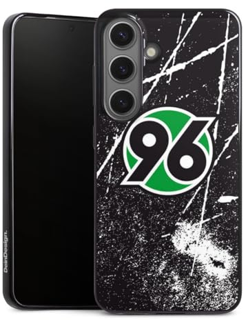 Slim Case extra dünn kompatibel mit Samsung Galaxy S25 Silikon Handyhülle schwarz Hülle H96 Hannover 96 Wappen