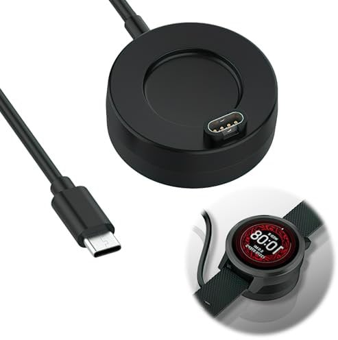 Magnetic USB-C Charging Dock for Garmin Watches Compatible with Fenix 8/7 Pro/7S/7X/6S/5/5 Plus Forerunner 965/955/265/255 Venu 3/3S Vivoactive 5/4 USB-C Charging Cable 3.3ft/1m