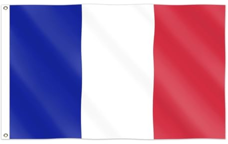 Drapeau Coupe du Monde 2026 - Drapeau national officiel 1,5 m x 90 cm, double face, avec œillets en laiton, États-Unis, Canada, Mexique (France)