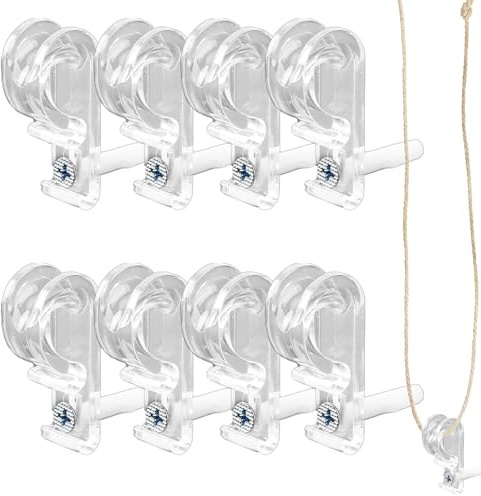 - Porta catena, 8 ganci a clip, guide per cordino, gancio di fissaggio per catena, robusto gancio di fissaggio per collana di perline