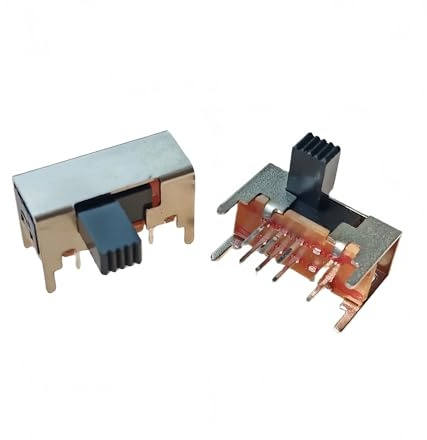 10 Uds SK23D05 G6 Panel PCB 8 pines 3 posiciones 2P3T DP3T interruptor deslizante perilla lateral mango de pie recto palanca de alimentación(A)