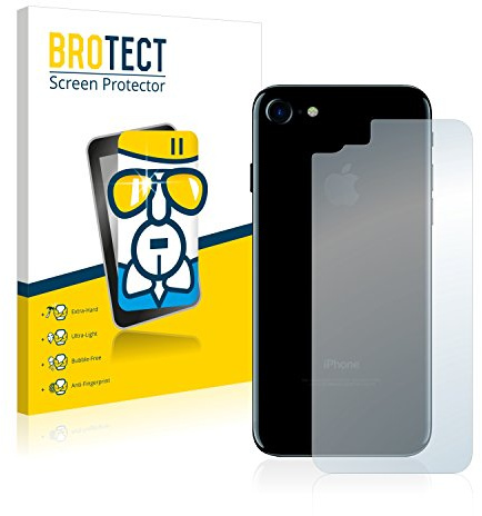 BROTECT Schutzglas für Apple iPhone 7/8 / SE 2 2020 Rückseite (gesamte Fläche) Schutzfolie Made in Germany Panzer Folie Glas Displayschutz [ 9H, Anti-Fingerprint]