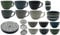 6er Set Geschirrserie INFINITY Kombiservice Keramik Porzellan Serviere Geschirr Kaffeegeschirr (Schale Groß)