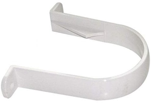 FLOPLAST White 68mm Round Gutter Pipe Clip - Bag of 2