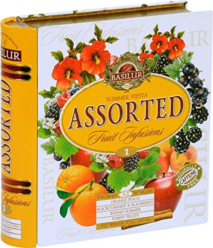 BASILUR Fruit Infusions Book Summer Fiesta Früchtetee Dose 32x1,8g
